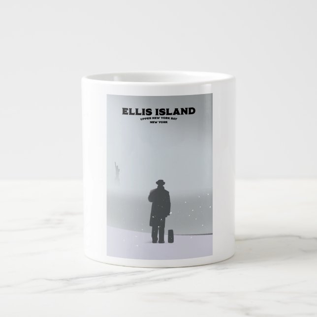 Ellis Island New York NYC Jumbo Mugg (Framsidan)