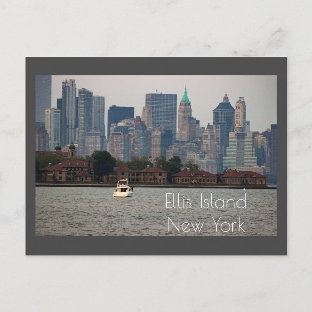 Ellis Island New York-vykort Vykort (Framsida)