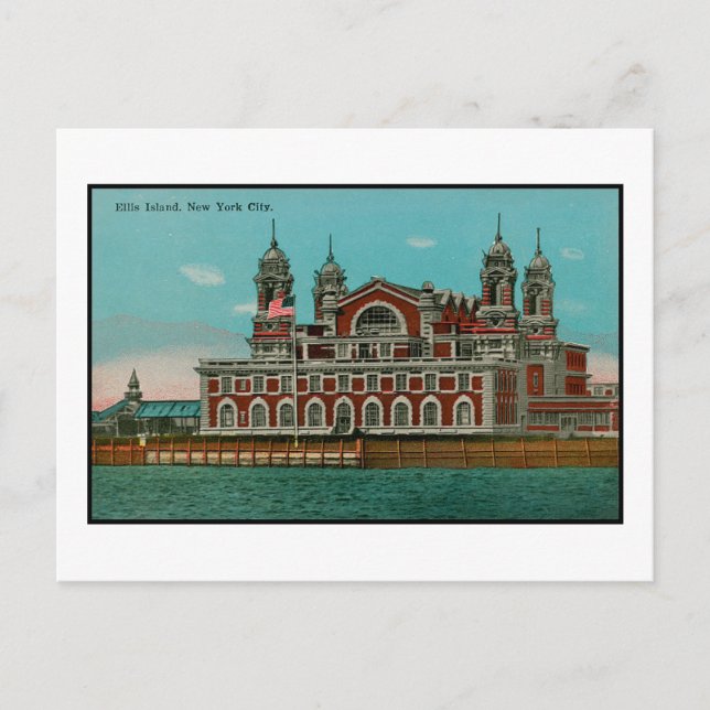 Ellis Island, NYC Vykort (Framsida)