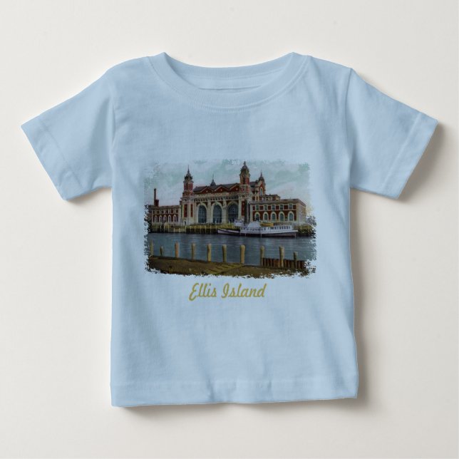 Ellis Island Paskartont Baby Shirt Tee (Framsida)