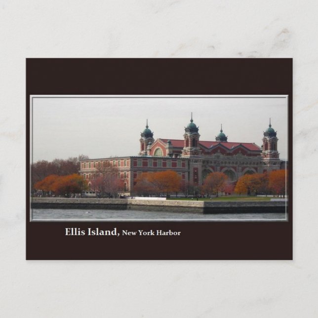 Ellis Island Postcard Vykort (Framsida)