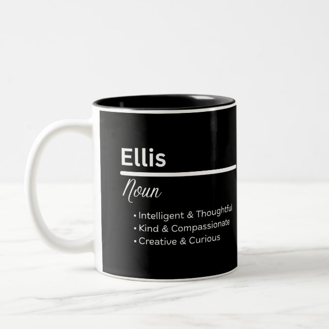 Ellis Pojknamn Definition Personlig Mugg (Vänster)