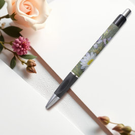Ellis Rowan Blue White Vatten Lily Flowers Pen