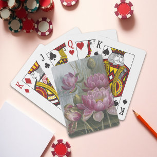 Ellis Rowan Rosa Vatten Lily Vintage Flowers Casinokort