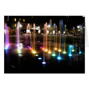 Ellis Square Fontän Hälsningskort