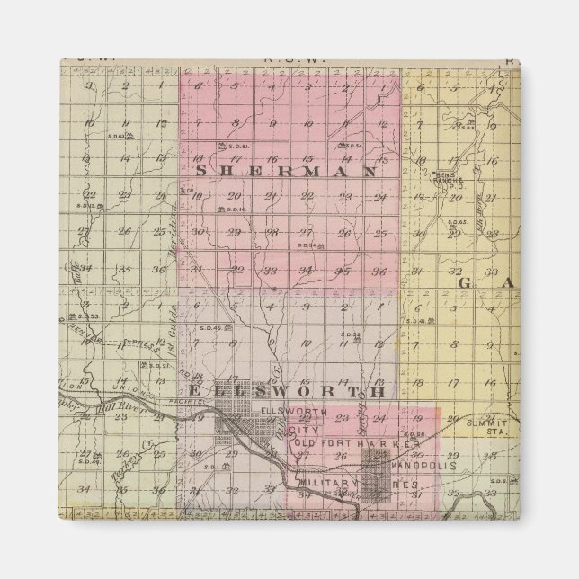 Ellsworth County, Kansas Magnet (Framsidan)