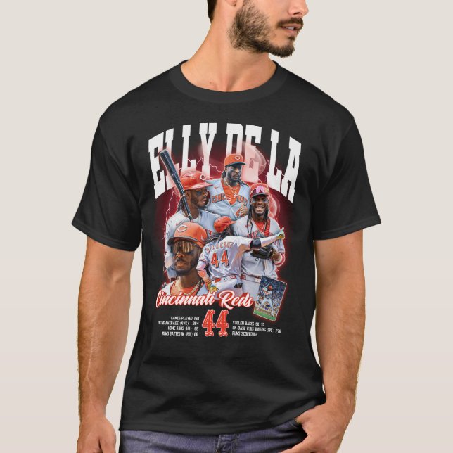 Elly de La den snabbaste basebollspelare fans kons T Shirt (Framsida)