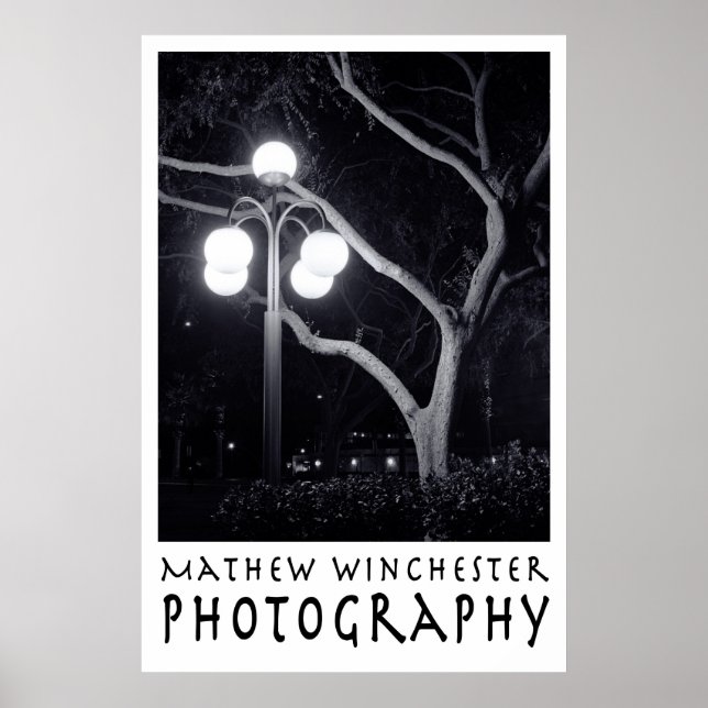 Elm och Lamppost Poster (Framsidan)