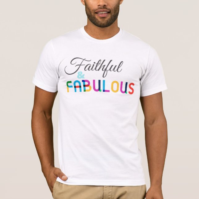ELM Pride 2020 Faithful & Fabulous T-Shirt (Framsida)