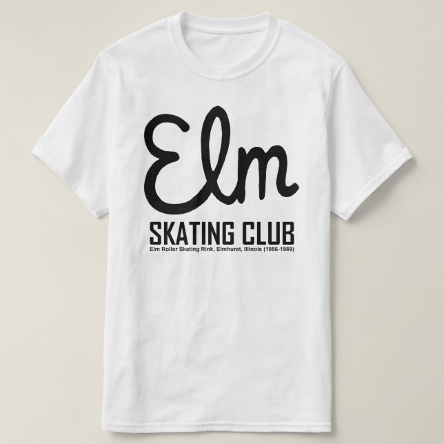 Elm Skating Klubb, Elmhurst, Illinois (Light Färg) Tröja (Design framsida)