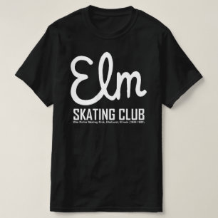 Elm Skating Klubb, Elmhurst, Illinois (Mörk Färg) T Shirt