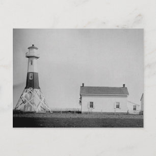 Elm Träd Beacon Lighthouse Vykort