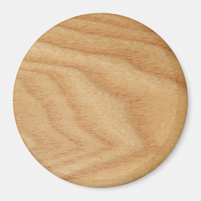 Elm Woodgrain Large Round Magnet (Framsidan)