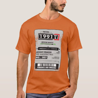 elmätare födelsedag 1991 elektriker present f t shirt