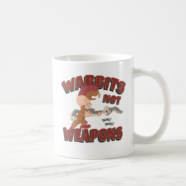 ELMER FUDD™ & BUGS BUNNY™ "Wabbits inte vapen" Kaffemugg (Höger)