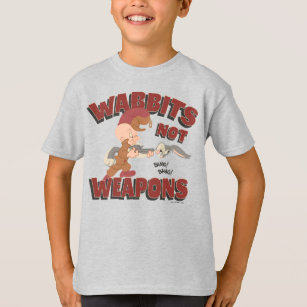 ELMER FUDD™ & KRYP BUNNY™ "Wabbits Not Weapons" T Shirt