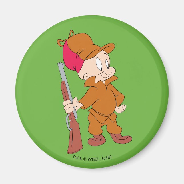 ELMER FUDD™| med Gun Magnet (Framsidan)