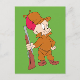 ELMER FUDD™   Med Gun Vykort