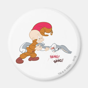 ELMER FUDD™ och BUGS BUNNY™ Magnet