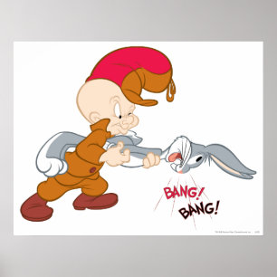 ELMER FUDD™ och KRYP BUNNY™ Poster