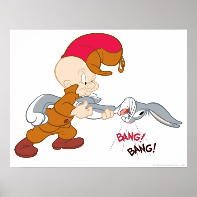 ELMER FUDD™ och KRYP BUNNY™ Poster (Framsidan)