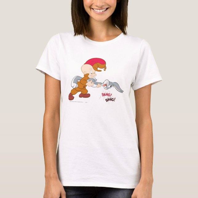 ELMER FUDD™ och KRYP BUNNY™ Tee Shirt (Framsida)
