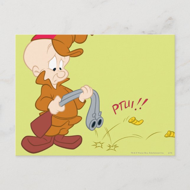 ELMER FUDD™:s Gun-fel Vykort (Framsida)