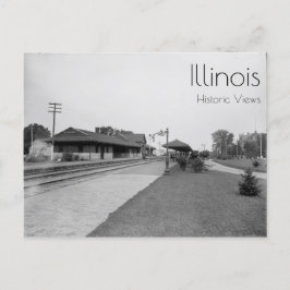 Elmhurst, Illinois Railway Station Vykort