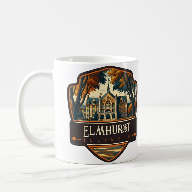 Elmhurst Illinois | VINTAGE Kaffemugg (Vänster)
