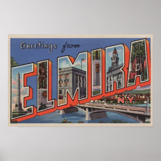 Elmira, New York - Stora Brev Scenes Poster (Framsidan)
