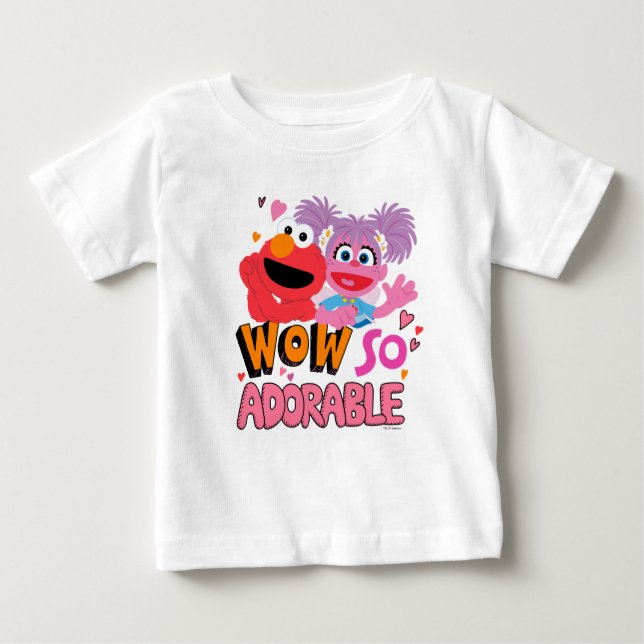 Elmo & Abby | Wow Så Bedårande T Shirt (Framsida)