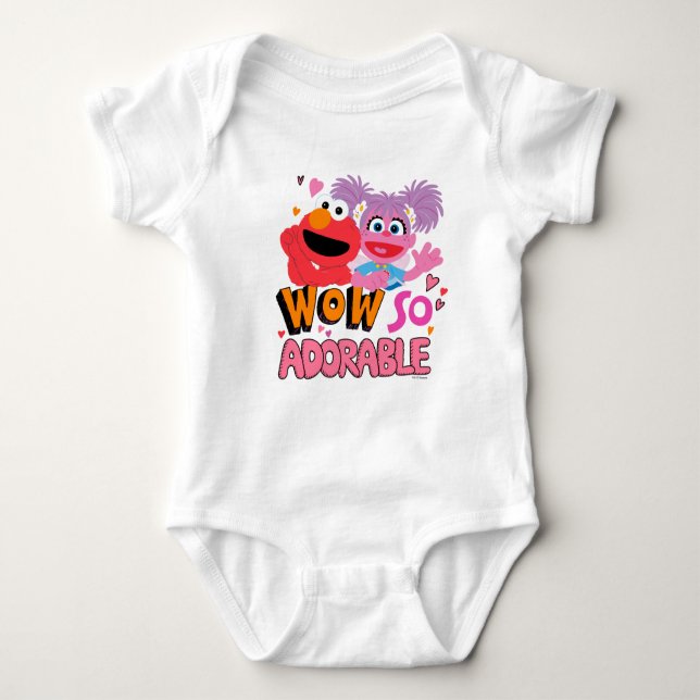 Elmo & Abby | Wow så förtjusande T Shirt (Framsida)