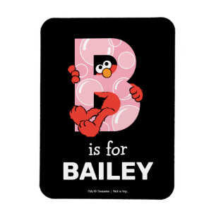 Elmo Alfabetet B Bubblar Magnet