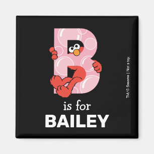 Elmo Alfabetet B Bubblar Magnet