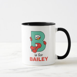 Elmo Alfabetet B Teal Mugg
