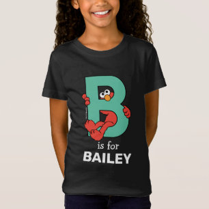 Elmo Alfabetet B Teal T Shirt
