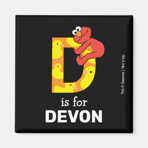 Elmo Alfabetet D Anka Magnet