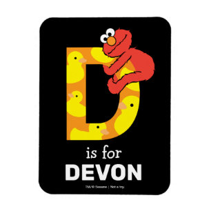 Elmo Alfabetet D Anka Magnet
