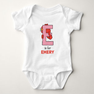 Elmo Alfabetet E Rosa T Shirt