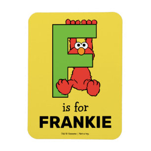 Elmo Alfabetet F Green Magnet
