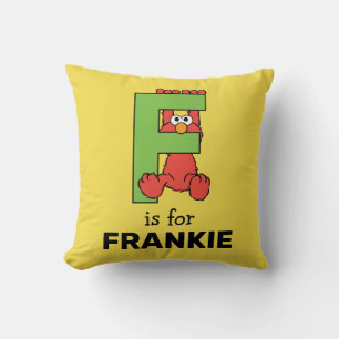 Elmo Alfabetet F Grön Kudde