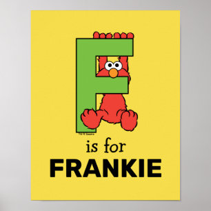 Elmo Alfabetet F Grön Poster