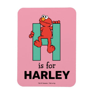 Elmo Alfabetet H Grön Magnet