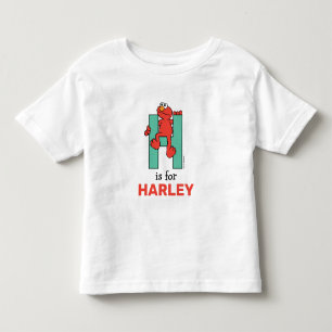 Elmo Alfabetet   H Grön T Shirt