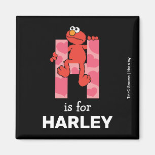 Elmo Alfabetet H Hjärtan Magnet
