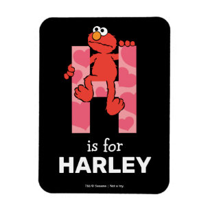 Elmo Alfabetet H Hjärtan Magnet