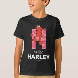 Elmo Alfabetet H Hjärtan T Shirt