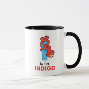 Elmo Alfabetet I Blått Mugg