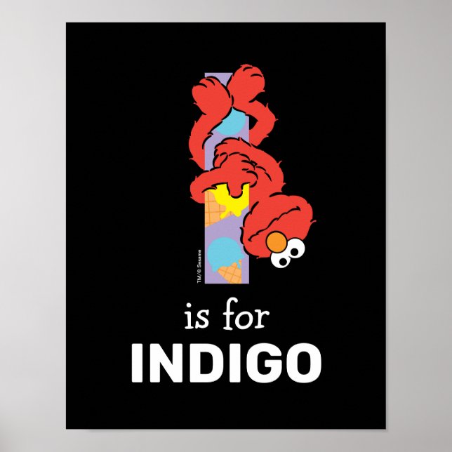 Elmo Alfabetet | I Glass Poster (Framsidan)