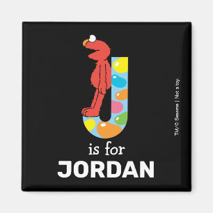 Elmo Alfabetet J Jelly Bean Magnet